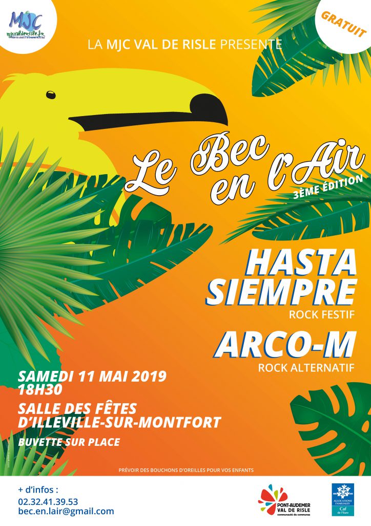 Affiche de l'édition 2019 du festival du Bec en l'Air