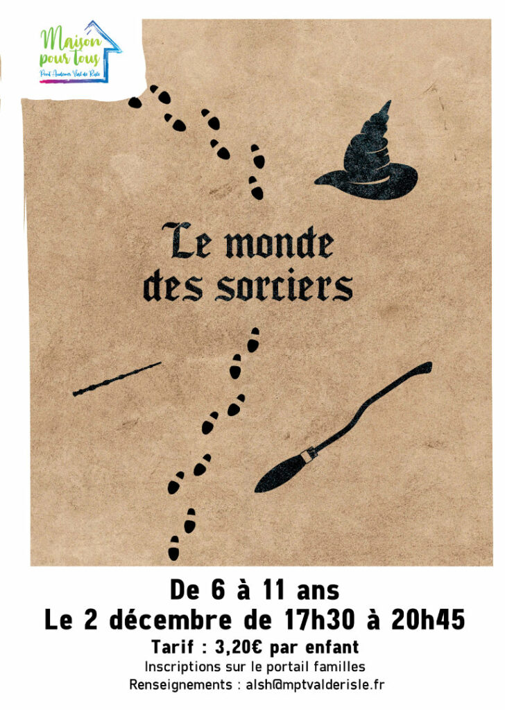 Affiche "Le monde des sorciers"